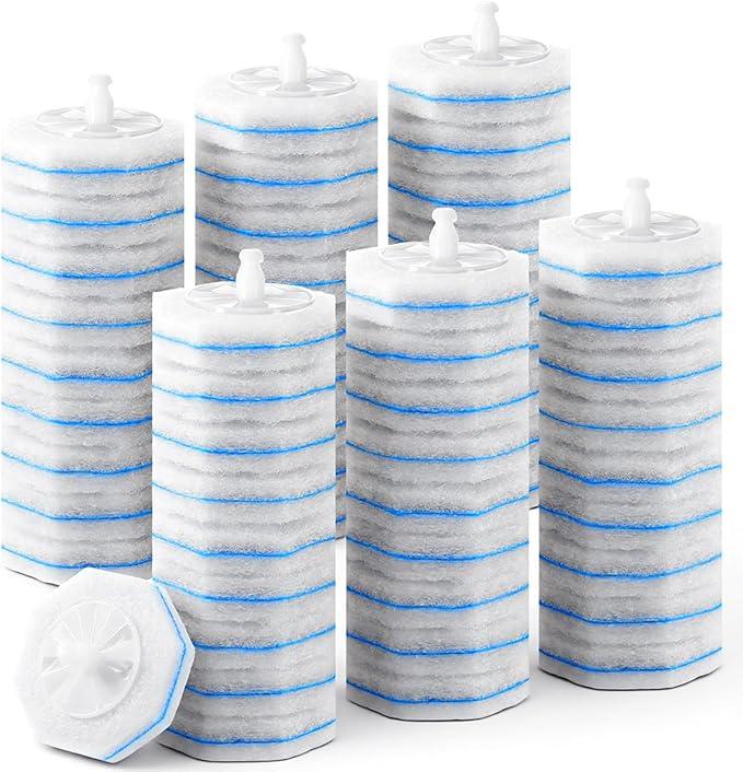 Yuanan 50 PCS Disposable Toilet Brush Refills, Toilet Wand Cleaner Toilets Bowl Wand Refills High-Density Fresh Scent and Powerful Cleaning Effect for Bathroom Cleaning Compatible Heads - ModernBath