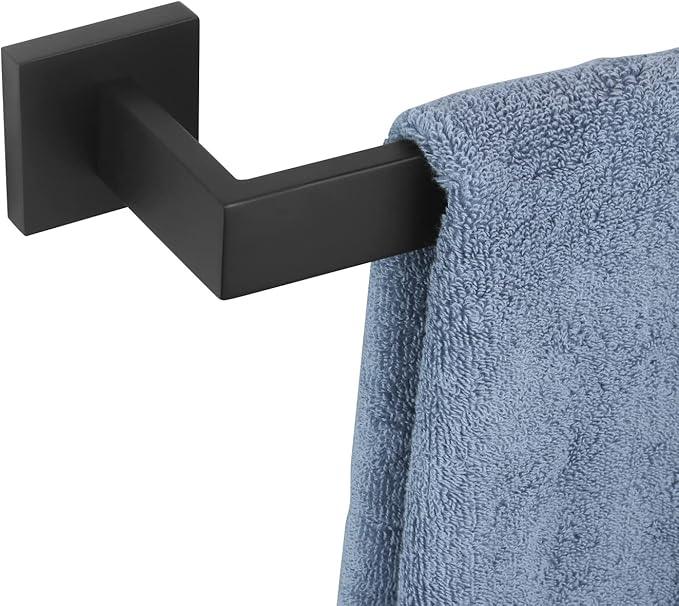KOKOSIRI 36-Inch Single Towel Bar, Bathroom Kitchen Towel Holder, Wall Mounted SUS304 Stainless Steel Towel Rack, Matte Black, B4003BK-L36 - ModernBath
