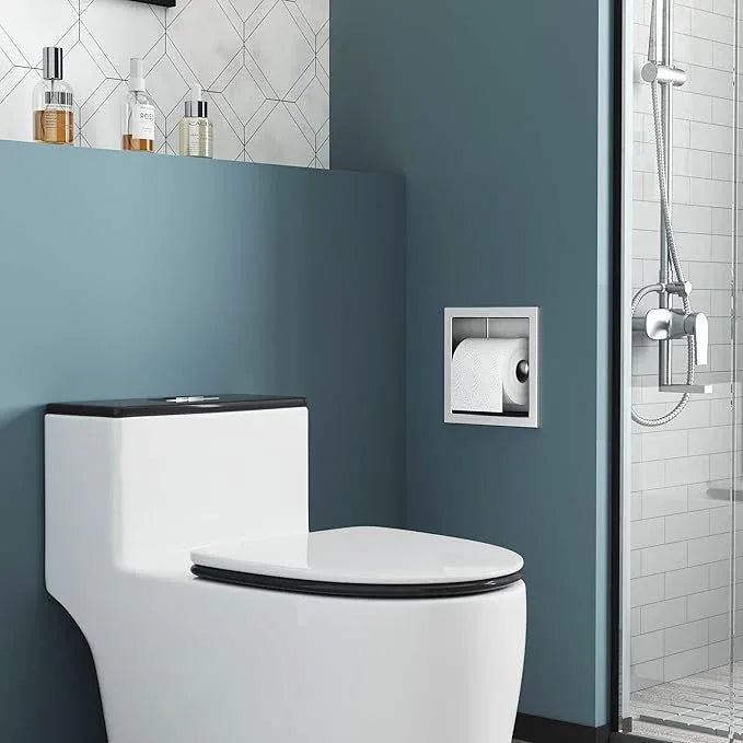 Neodrain Recessed Toilet Paper Holder, Brushed Toilet Paper Holder Built-in, Stainless Steel Recessed Tissue Paper Roll Holder, in Wall - ModernBath