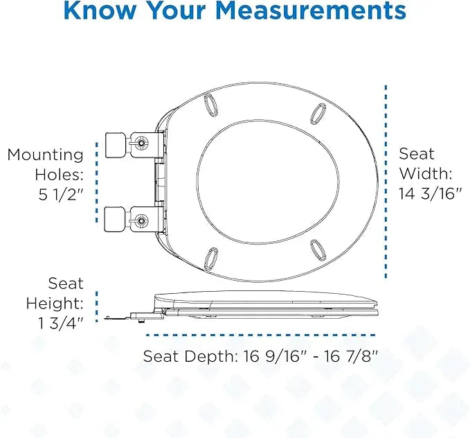 Gerber Round Front Toilet Seat with Cover, Standard Close, Quick & Easy Install, Heavy-Duty Plastic, Durable & Fade-Resistant, White GC55012043 - ModernBath