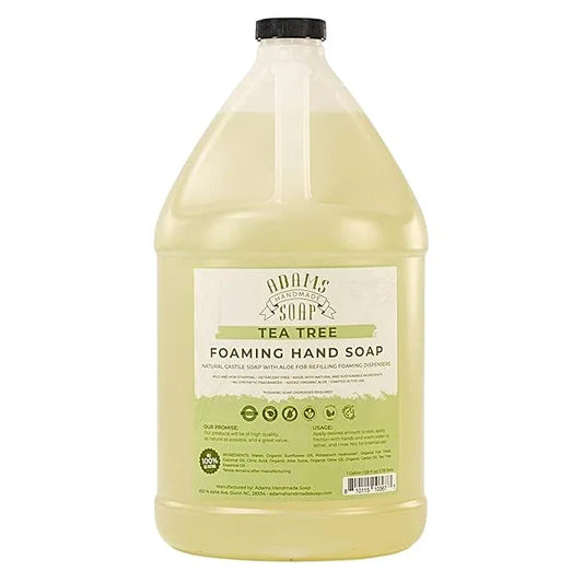 Adams Handmade Soap Liquid Foaming Soap 1 Gal - Tea Tree - ModernBath