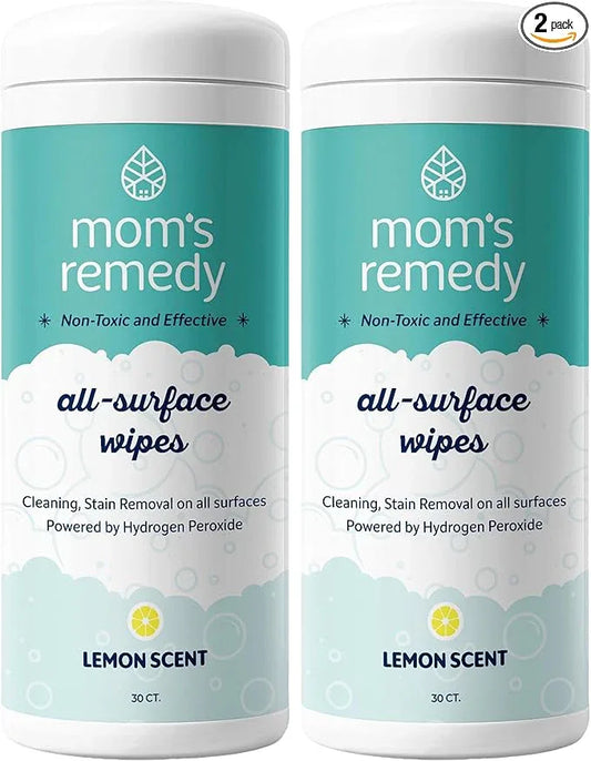 MOMREMEDY Hydrogen Peroxide Cleaning Wipes | All Purpose Cleaner and Stain Remover | Multipurpose for Home, Kitchen, Bathroom, All Surfaces | Non-Toxic - ModernBath