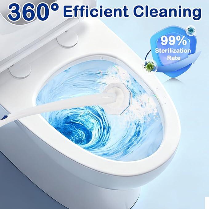 40 Count Disposable Toilet Wand Refills for Clorox Toilet Wand Refills, 5X Cleaning Power Scrubber Refill, Bathroom Cleaning Supplies, No Falling Apart, Fresh Fragrance - ModernBath