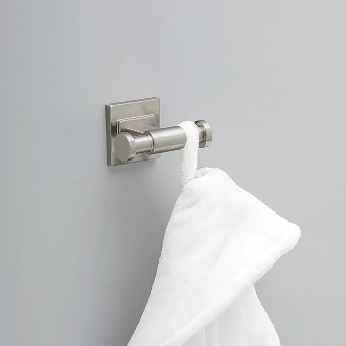 Delta Faucet McLaren (1-Pack) Towel/Robe Hook for Bathroom, SpotShield Brushed Nickel, Wall Mounted MCL35-BN - ModernBath