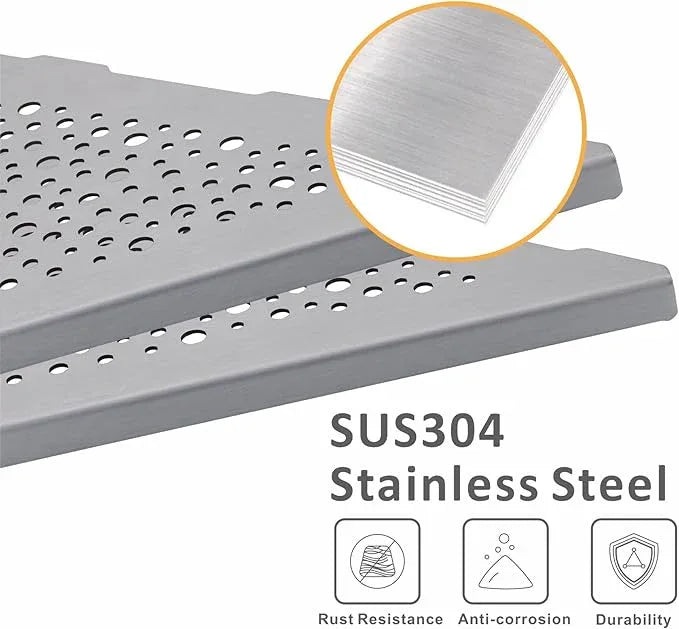 Brushed Nickel 10’’ Corner Shower Shelf Bathroom Shower Shelves, 2 Pack Triangular 304 Stainless Steel Shower Corner Shelf for Tiled Walls, No Drilling - ModernBath