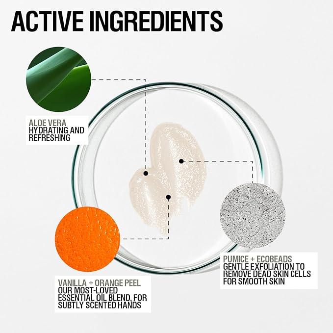 Grown Alchemist Exfoliating Hand Wash. Vanilla, Orange Peel + Pumice & Aloe. Gentle Cleanser Softens & Revitalizes Skin, 10.1 Ounce (300mL). - ModernBath