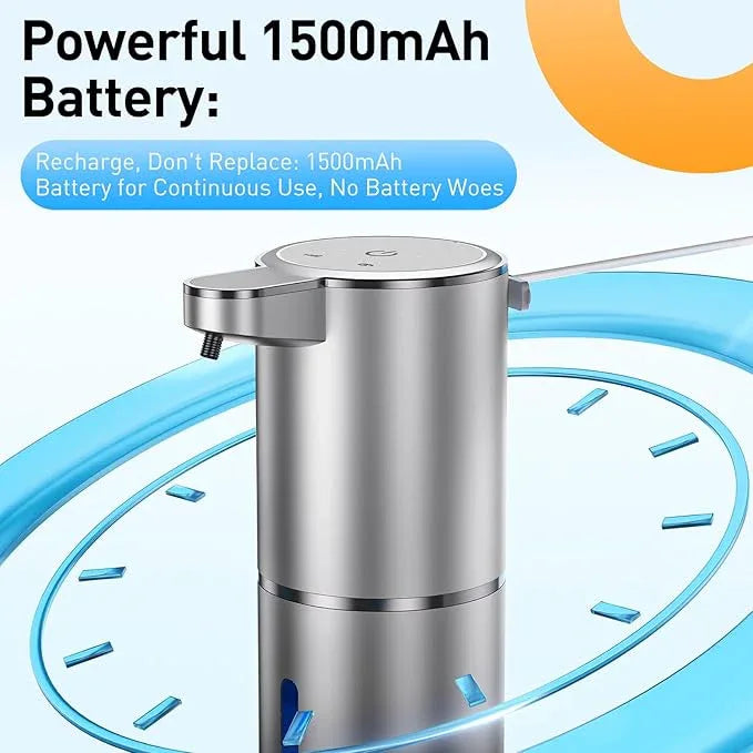 Fantictas Automatic Soap Dispenser Touchless Automatic Liquid Soap Dispenser 4 Adjustable 1500mAh Soap Dispensing Levels Wall Mount for Kitchen and Bathroom - ModernBath