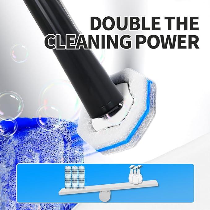 Disposable Toilet Bowl Brush with 36 Toilet Wand Refills Pads Replacement Heads, Toilet Cleaning Stick,Toilet Bowl Cleaner Wands Holder and Set, Toilet Cleaning System Starter Kit - ModernBath