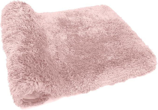 FIFU Bathroom Rugs 17" W x 24" L, Bath Mat for Bathroom, Bedroom, Laundry Room & Kitchen, Non-Slip Rubber Latex Backing, Extra Soft and Absorbent Microfiber Carpet, Machine Washable Rug, Pink - ModernBath