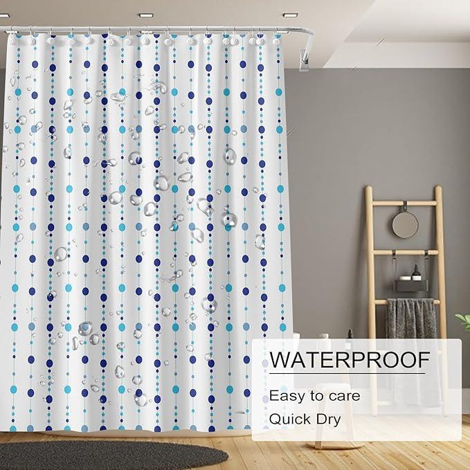 TIKABC Shower Curtain Liner, 4G PEVA Shower Liner, Plastic Waterproof Shower Curtains, 72x72 inch with Grommet Holes 3 Magnetic Weights - ModernBath