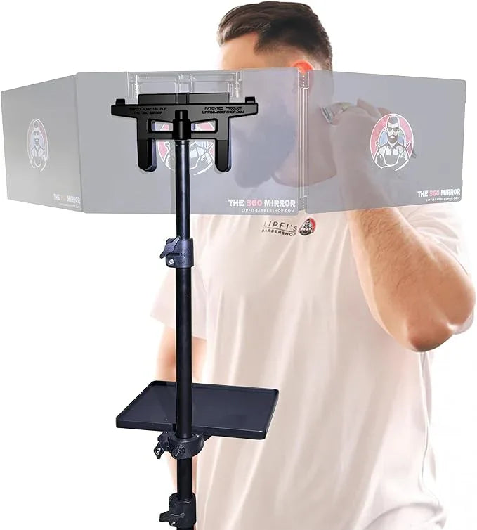 LIPFISBARBERSHOP.COM Tripod Adapter for Standard Size 360° Mirror – Compatible with Adjustable Tripods for Stable, Precise Positioning - ModernBath