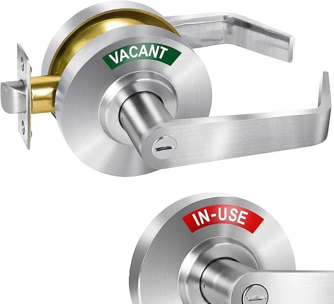 Privacy Indicator Lock Inuse or Vacant, Occupied Door Handle, Bathroom Lever Lock, ANSI Grade2 Commercial Grade, Perfect for Office Buildings, Warehouse,Bars,Gyms,Restaurant - ModernBath