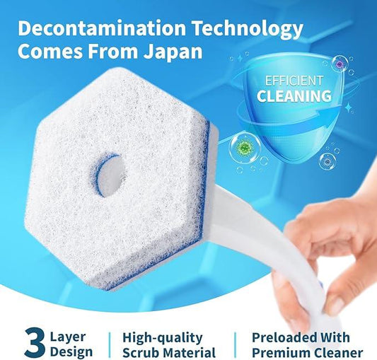 Compatible with Clorox Toilet Wand – Disposable Toilet Brush Head Refills (32 Count), Wand Not Included - ModernBath