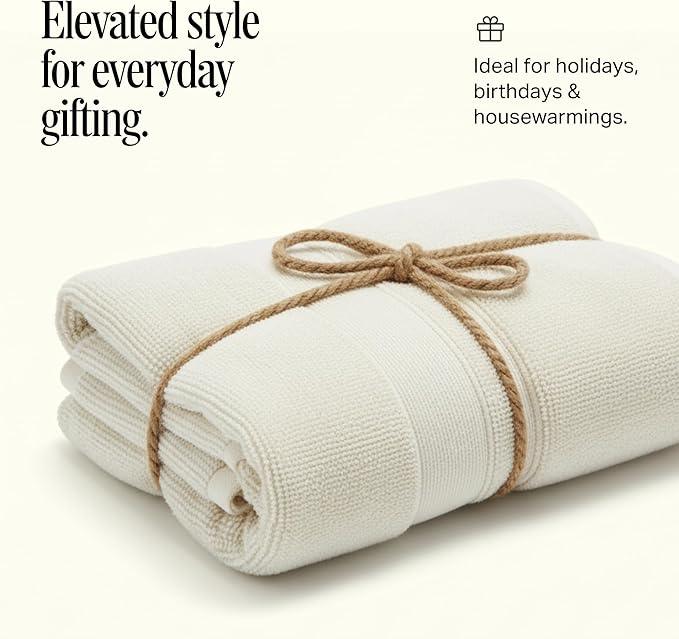 Preston Lane Douro Bath Mat – 100% Cotton, Plush & Absorbent Quick-Dry Bathroom Rug – Hotel-Quality Floor Mat for Shower or Tub, Made in Portugal, Alabaster - ModernBath