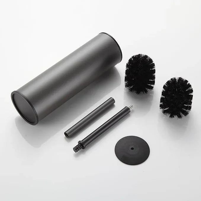 BGL Gunmetal Grey Toilet Brush and Holder,Stainless Steel Toilet Brushes for Bathroom with Holder - ModernBath