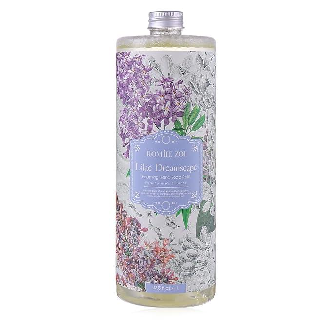 ROMIIE ZOI Foaming Hand Soap Refill, Lilac, Gentle & Moisturizing Formula, 1000 ML/ 33.8 FL OZ - ModernBath