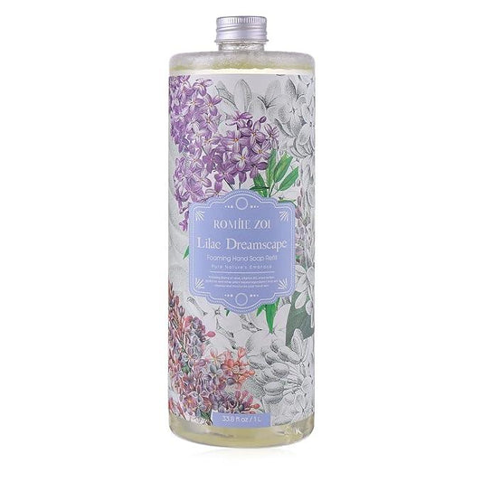 ROMIIE ZOI Foaming Hand Soap Refill, Lilac, Gentle & Moisturizing Formula, 1000 ML/ 33.8 FL OZ - ModernBath