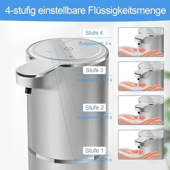 Automatic Liquid Soap Dispenser Bathroom Kitchen Dish Liquid Body Shampoo Shower Gel Hand Free Liquid Wall Mount Touchless Soap Dispenser 380ml Auto Liquid Dispenser Sylfu - ModernBath