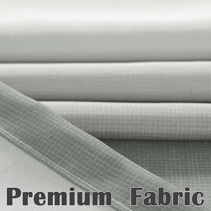 jinchan Small Stall Shower Curtain 36x72 Inches Ombre Cloudy Grey Striped Shower Curtains for Bathroom Gradual Color Waterproof Fabric Minimalist Modern Neutral with 7 Hooks - ModernBath