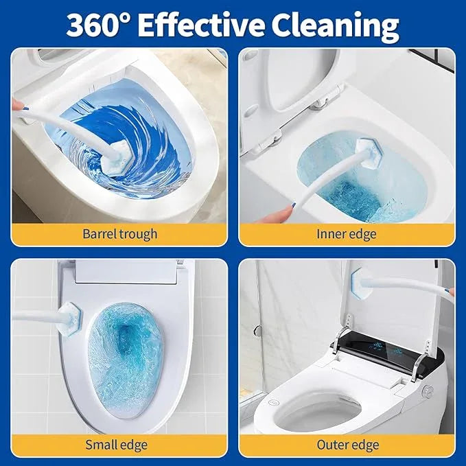 Swilsweep 40 Count Toilet Bowl Wand Refills, Disposable Toilet Cleaner Refills, Disposable Wand Heads Compatible with Clorox and The Most Toilet Brushes - ModernBath
