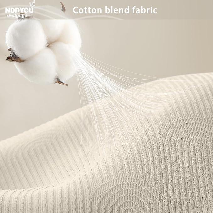 NDDYCU Boho Cotton Shower Curtain Morden Mid Centery Minimalist Shower Curtain,Beige,72 * 78 - ModernBath