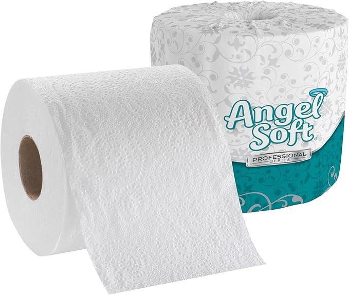 Angel Soft Ultra Professional Series 2-Ply Embossed Toilet Paper by GP PRO, 16620, 450 Sheets Per Roll, 20 Rolls Per Convenience Case - ModernBath