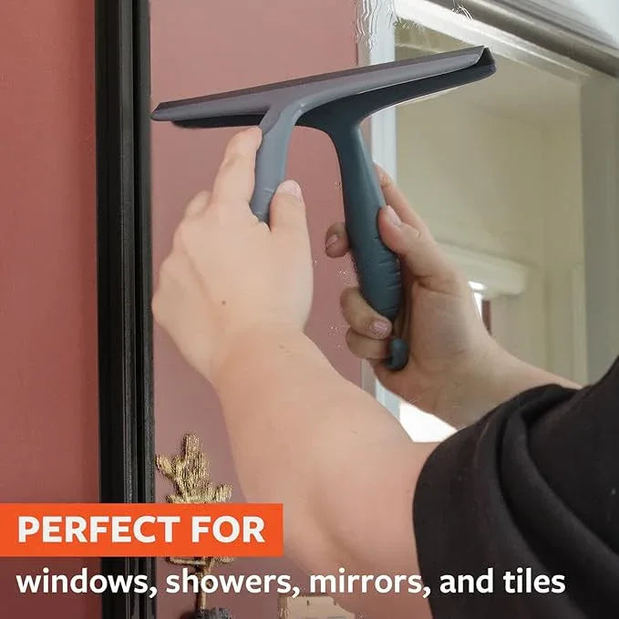 Eco-Friendly Window & Shower Squeegee – Recycled‑Plastic Handle, Rubber Blade for Glass, Tile & Mirror Cleaning - ModernBath