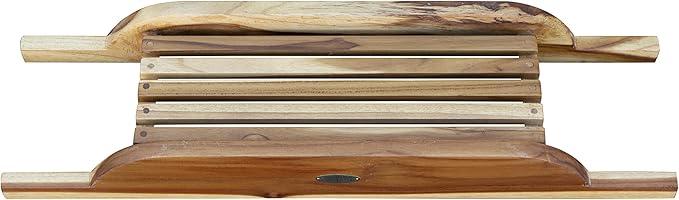EcoDecors, 29 inch, Bath Tray for Tub, Bath Tub Tray Wood, Bathtub Table, Caddy for Bathtub in Natural Teak - ModernBath