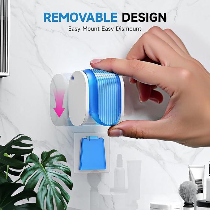 Toothbrush Holders for Bathrooms【Upgrade Single Slot Design】 Toothbrush Holder Wall Mounted with Cover Moisture-Proof and Dust-Proof Toothbrush Storage Organizer for Shower Family and Travel 3PCS - ModernBath