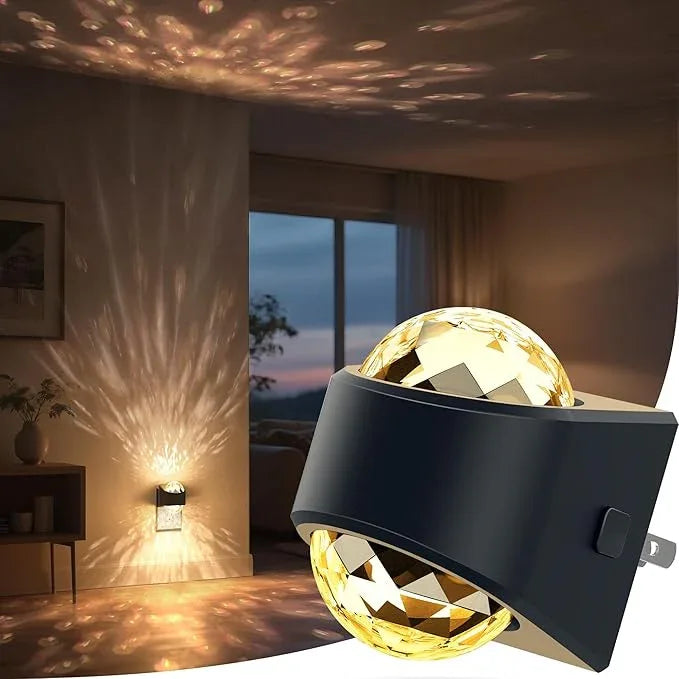Briignite Night Light, Night Lights Plug into Wall, LED Projector Night Light, Soft White for Bedroom, Dimmable Brightness Dusk to Dawn Nightlight for Kids, Nursery, Bathroom, Home Decor, Gaming Room - ModernBath
