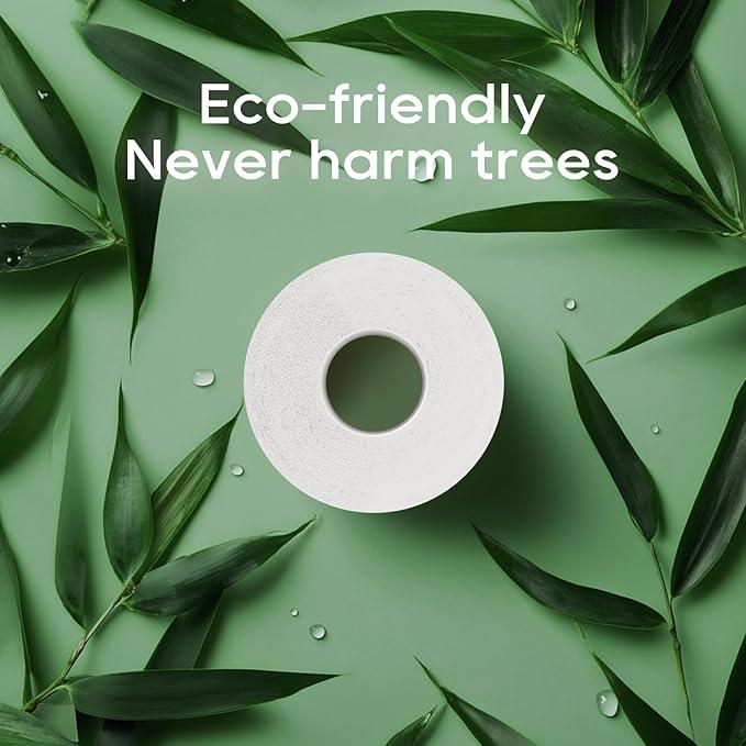 ECOLipak Bamboo Toilet Paper, Septic Safe Toilet Tissue, 24 Double Rolls, 320 Sheets Per Roll, Tree Free, Non Toxic, 2 Ply, Soft and Absorbent, Eco Friendly Dye-Free Paper - ModernBath