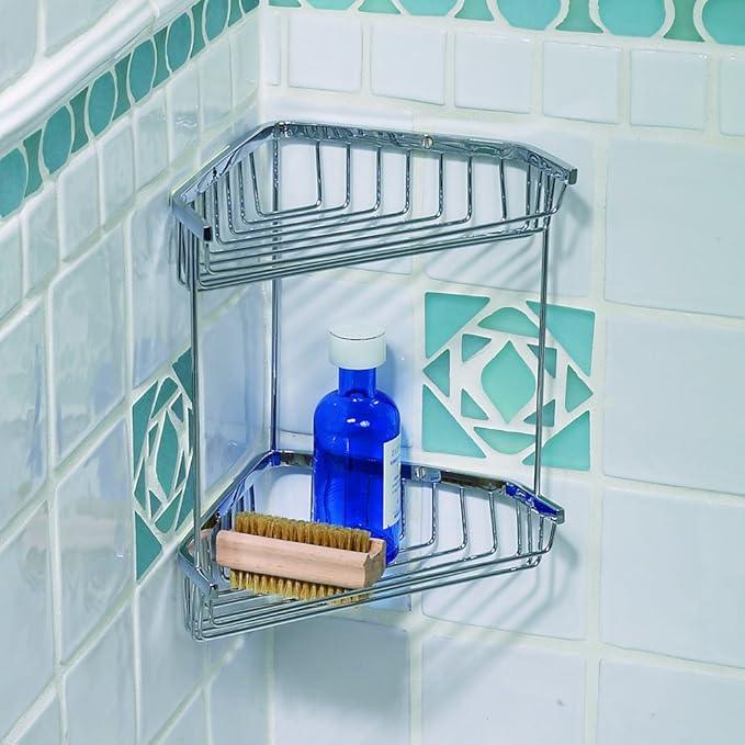 Gatco 1475 Tub and Shower Corner Caddy, Chrome - ModernBath