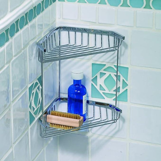 Gatco 1475 Tub and Shower Corner Caddy, Chrome - ModernBath