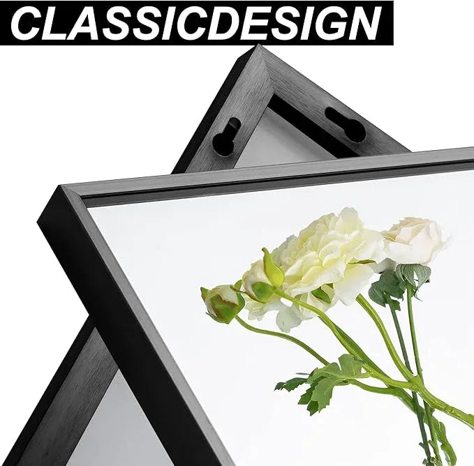 DESBING Black Bathroom Mirror for Wall, 30x60 Inch Rectangle Mirrors with Metal Frame, Modern Vanity Wall Mirror Decor for Entryway Hangs, Bathroom Living Room Horizontal or Vertical - ModernBath
