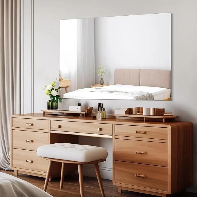 CILIBER Frameless Mirror, 30x40 Inch Rectangle Bathroom Mirrors for Wall, Upgraded Shatterproof Large Vanity Mirror Over Sink with Polished Edge for Bathroom, Bedroom, Living Room and Entryway - ModernBath