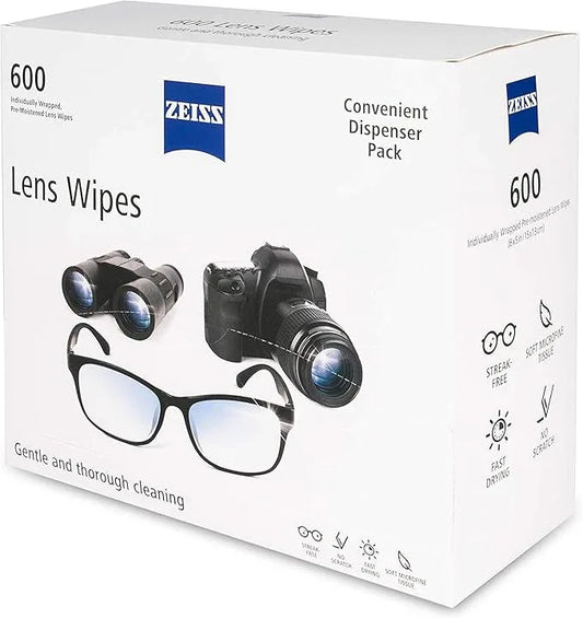 ZEISS Pre-Moistened Lens Cleaning Wipes, 600 Count - ModernBath