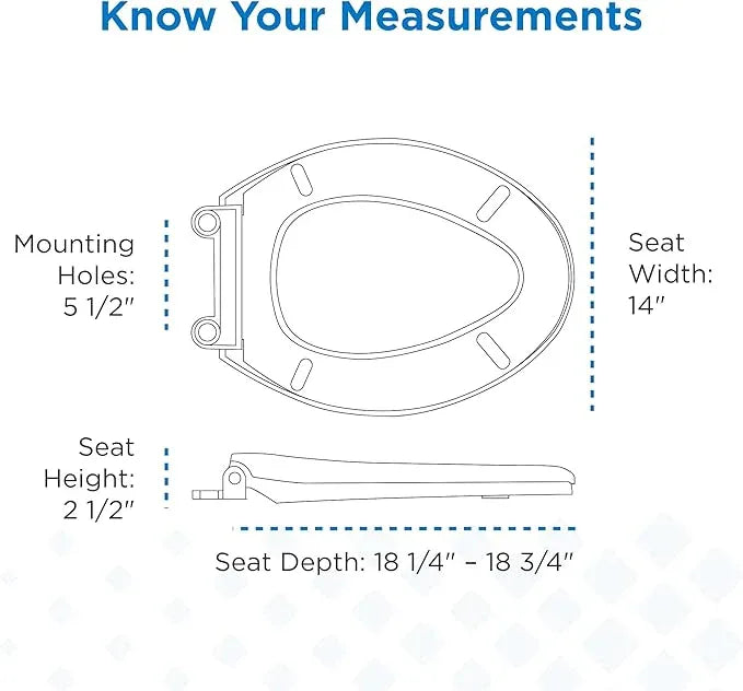 Gerber Universal Elongated Toilet Seat with Cover, Soft Close, Top Mount, Easy Install, Heavy-Duty Plastic, Adjustable Fit for Standard Elongated Toilets, Fade-Resistant, White G0099849 - ModernBath
