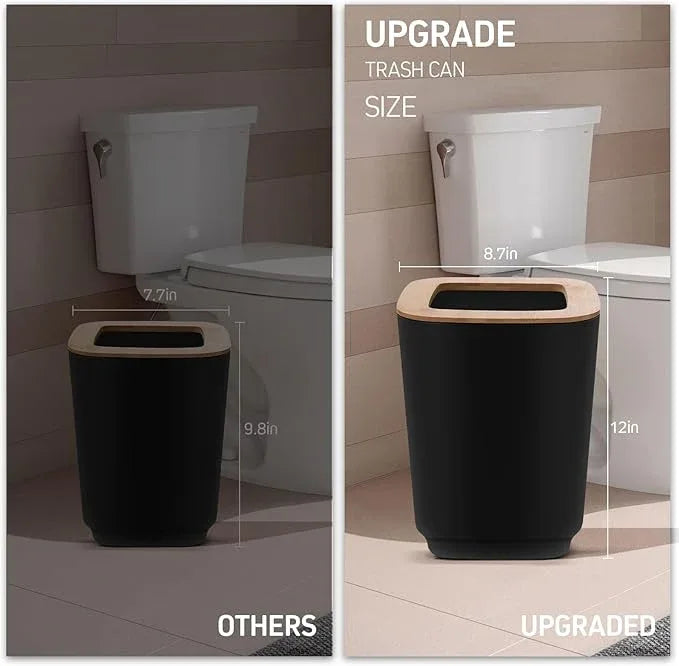IMAVO Bathroom Accessories Set,Black Bathroom Set,11 Pieces Bathroom Accessory Set,Trash Can for Bathroom Accessories Décor and Housewarming Gifts - ModernBath
