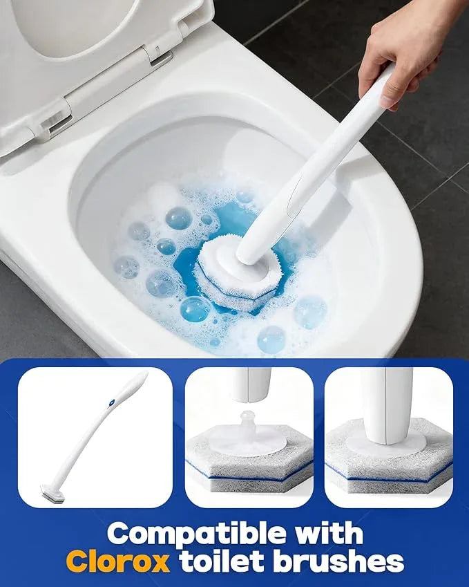 60 Pack Toilet Wand Refills Compatible with Clorox Toilet Brushes, Instant Foam Cleaning, Secure Lock No Slipping, Odor Neutralizing, Easy Snap-On Design - ModernBath