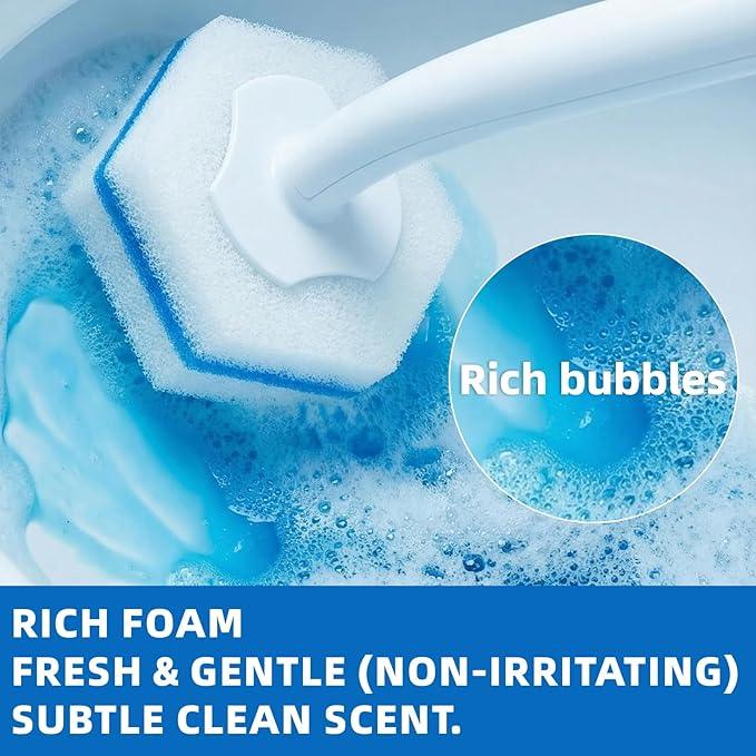 Disposable Toilet Wand Refill Compatible with Clorox Toilet Wand, Deep Cleaning Disposable Heads with Push-Button Release (20 Count, Pack of 1) - ModernBath