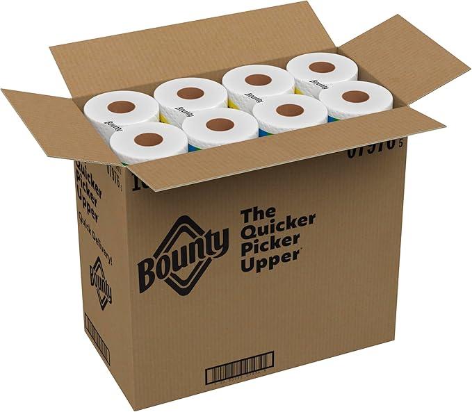 Bounty Paper Towels Quick Size, White, 16 Family Rolls = 40 Regular Rolls - ModernBath