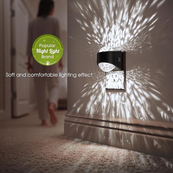 Night Light, Night Lights Plug into Wall, Night Light for Bedroom, Dimmable Brightness, LED Dusk to Dawn Sensor Nightlight for Nursery, Bathroom, Home Decor, Gaming Room, Daylight White 5000k - ModernBath