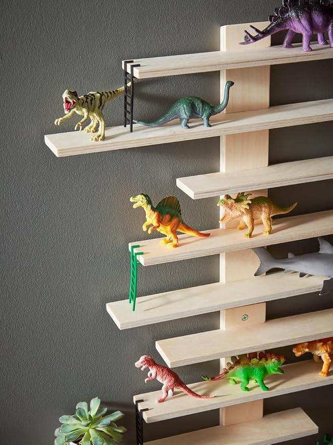 LUSTIGT Wall Shelf 14 5/8x14 5/8 – Modern Floating Shelf for Kids Room, Playroom & Home Décor | Durable Display Shelf for Toys, Books & Storage | Space-Saving Wall Mounted Shelf - ModernBath