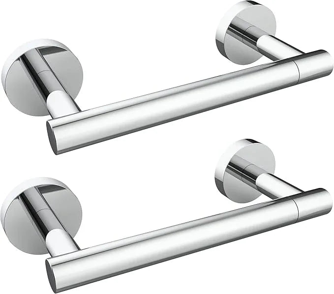 Toilet Paper Holder Chrome SUS304 Stainless Steel Double Post Pivoting Polish Chrome Toilet Paper Roll Holder Wall Mounted Toilet Tissue Holder for Commercial Bathroom RV, Polished, 2 Pack - ModernBath
