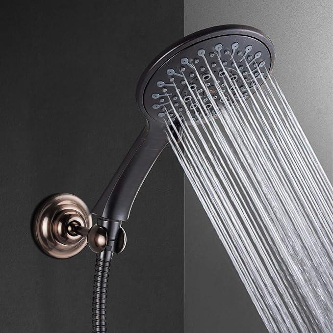 JiePai Solid Brass Adjustable Shower Holder Bracket, Wall Mount Holder with Screws - ModernBath