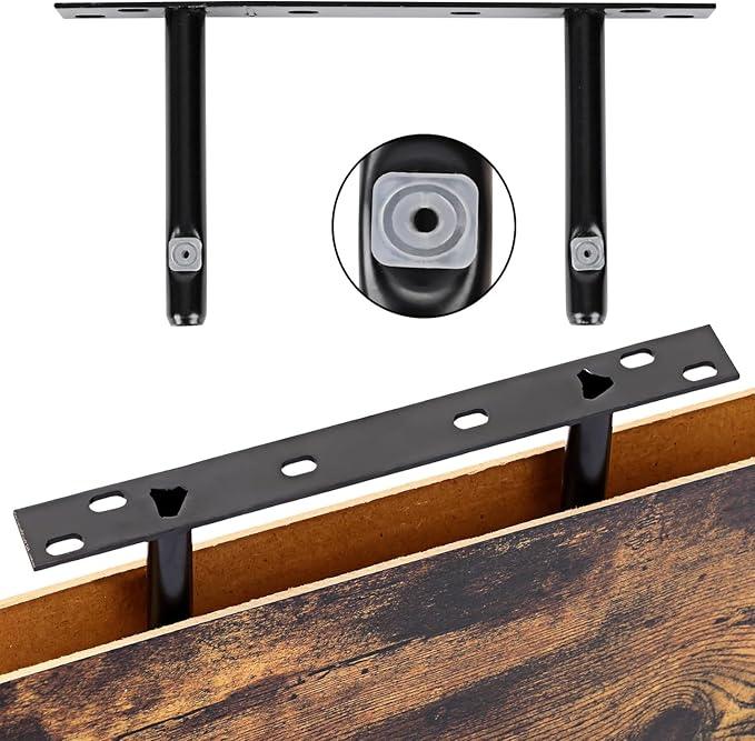 Fixwal 15.8in Wall Shelves, Rustic Wood Finish Floating Shelves Set of 4, Shelves for Wall Decor, with Invisible Brackets for Bathroom, Living Room,Bedroom and Kitchen(Rustic Brown) - ModernBath