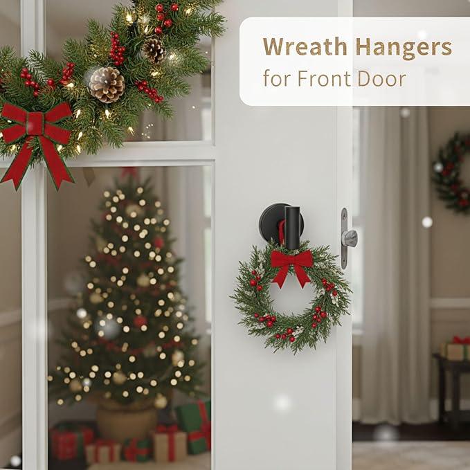 5-Piece Black Bathroom Hardware Set - 24 Inch Towel Bar, 2 Robe Towel Hooks, Toilet Paper Holder, Towel Ring, Wall Mounted Bathroom Accessories (Matte Black Finish) - ModernBath