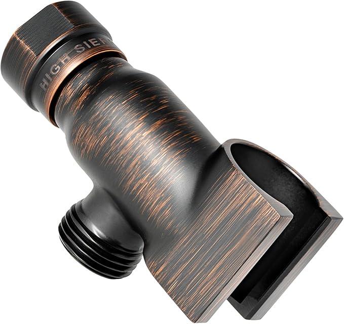 High Sierra® - Solid Metal Standard Handheld Shower Holder. Oil Rubbed Bronze Finish - ModernBath
