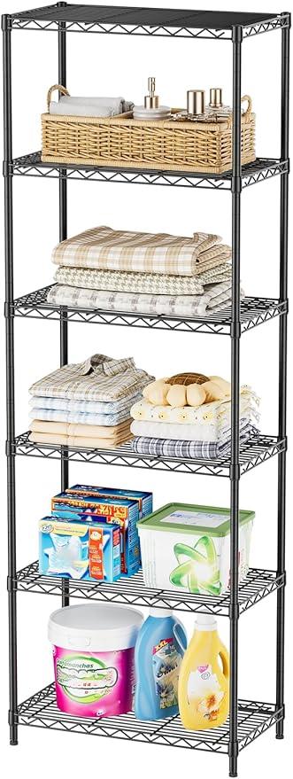 SINGAYE Shelf Closet Wire Shelving：Adjustable Metal Unit for Laundry Room Organization Bathroom Kitchen Home Storage Pantry Rack Shelves - ModernBath