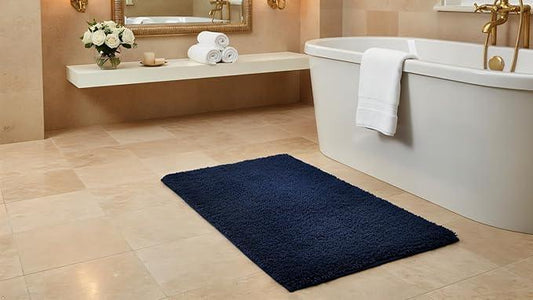 C23 Luxury Bathroom Rugs, Bath Mat - 20"x32" | 2200 GSM Tufted Cotton Bathroom Mat | Ultra-Absorbent Quick Dry, Heavyweight Non-Slip Bathmat | Thick Soft Plush Machine Washable Bath Rug - ModernBath